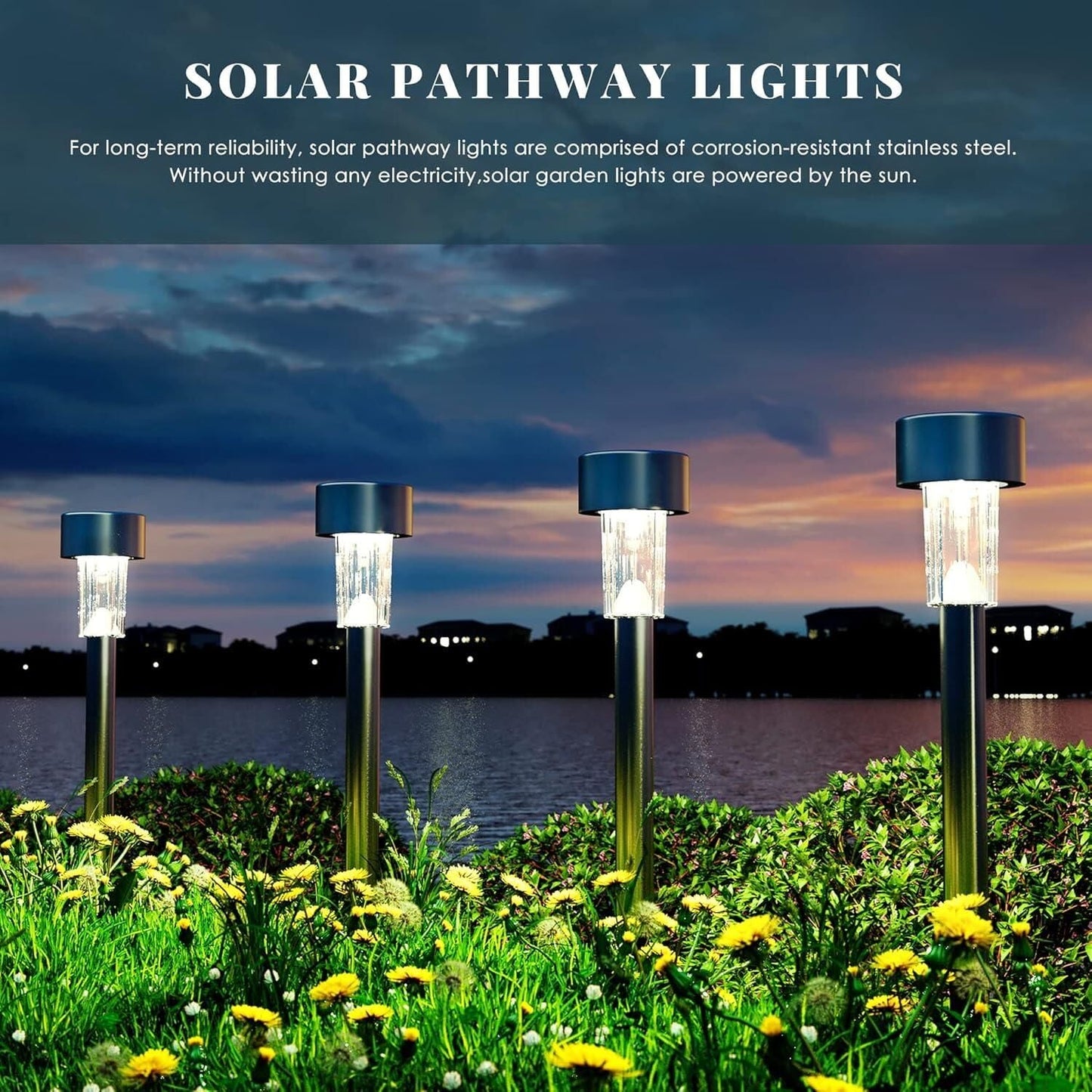 Solar Pathway Led Lights For Outdoor (Packof 1) 3da16c-75 