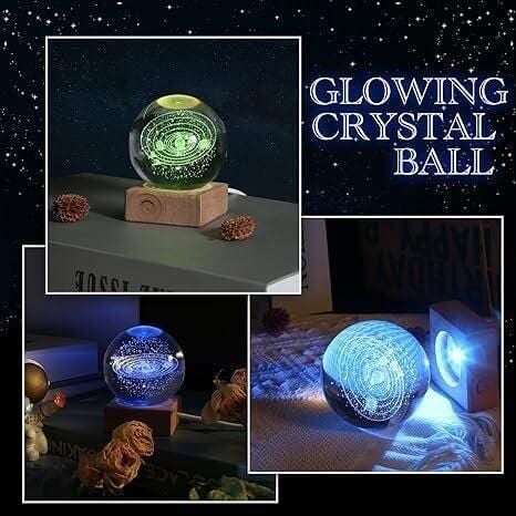 3D Crystal Lamp Ball(Assorted Design) 3da16c-75 