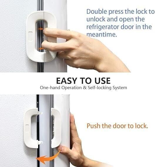 Refrigerator Lock l Cabinet Locks with Strong Adhesive 3da16c-75 