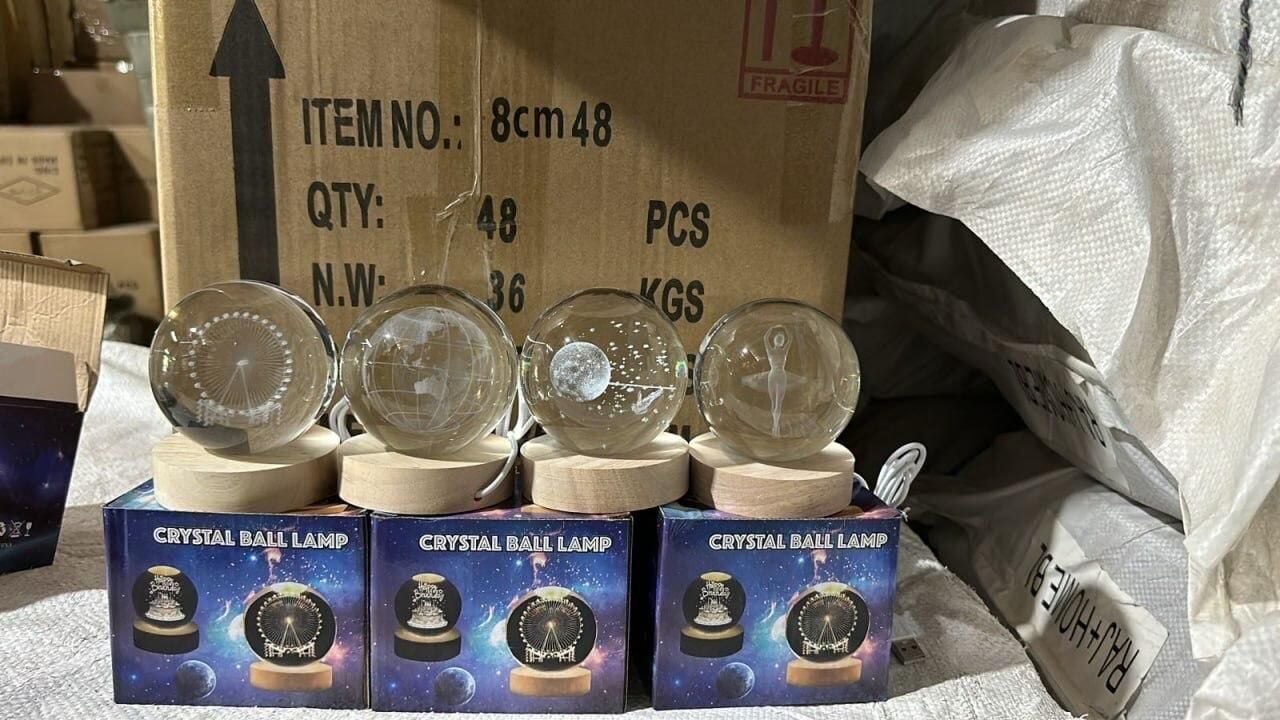 3D Crystal Lamp Ball(Assorted Design) 3da16c-75 