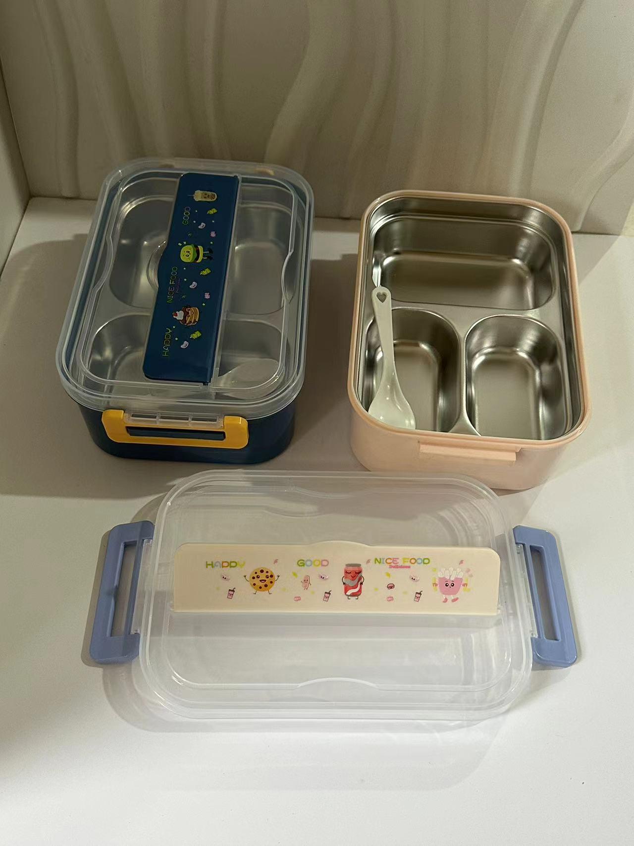 Stainless Steel Lunch Boxes 3 Compartment Lunch Box