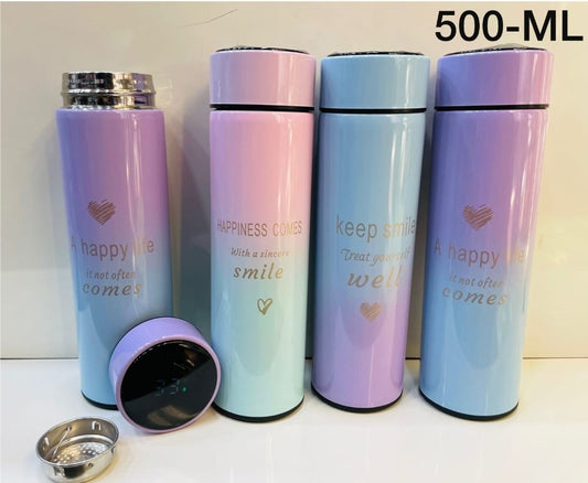 Water Bottle with LED Temperature Display  1 L & 500ML