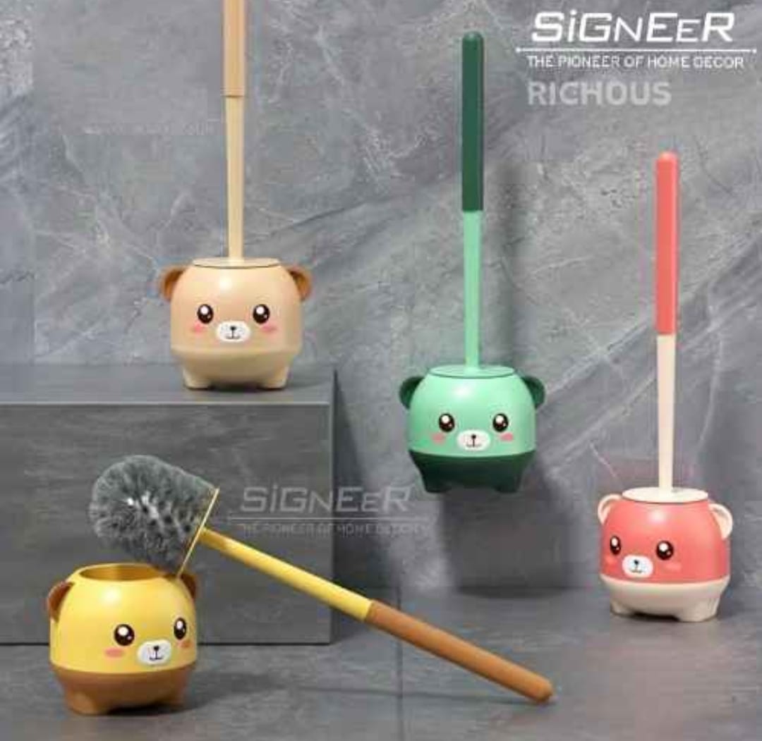 Toilet Brush Set Toilet Scrubber Kit Hangable for Bathroom