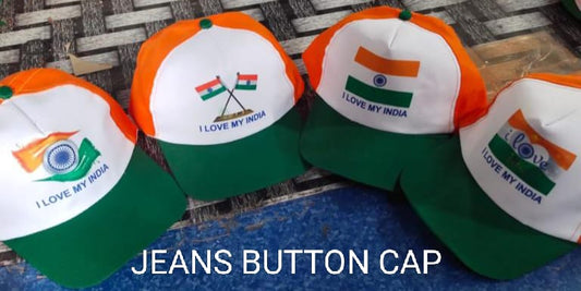 Cap with indian flag Sticker