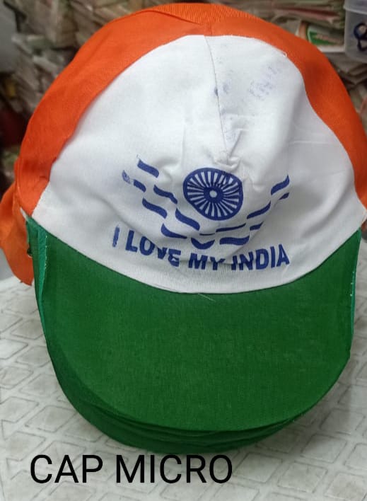 Cap with indian flag Sticker