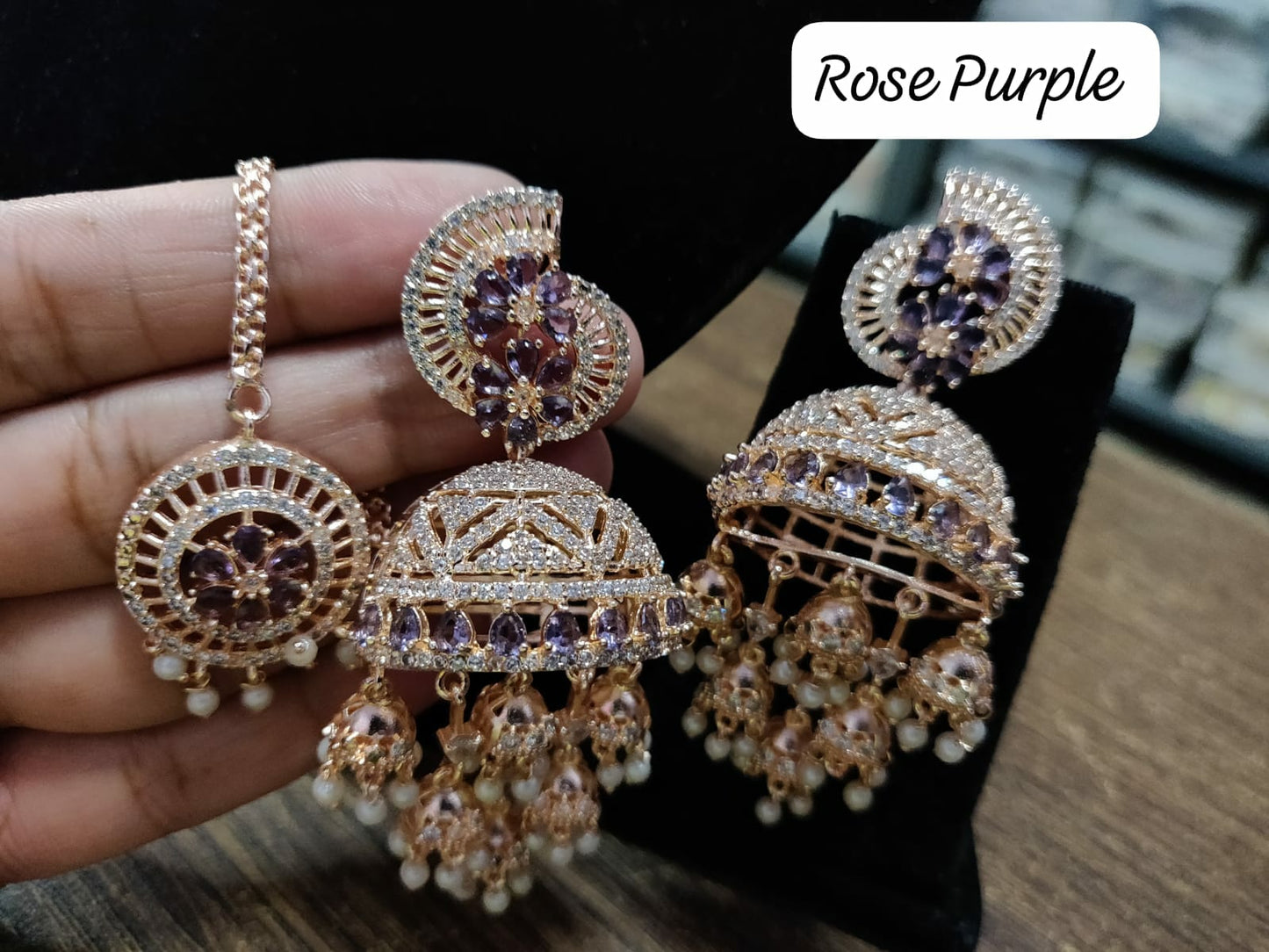 American Diamond Jhumkha (Only for Wholesale)