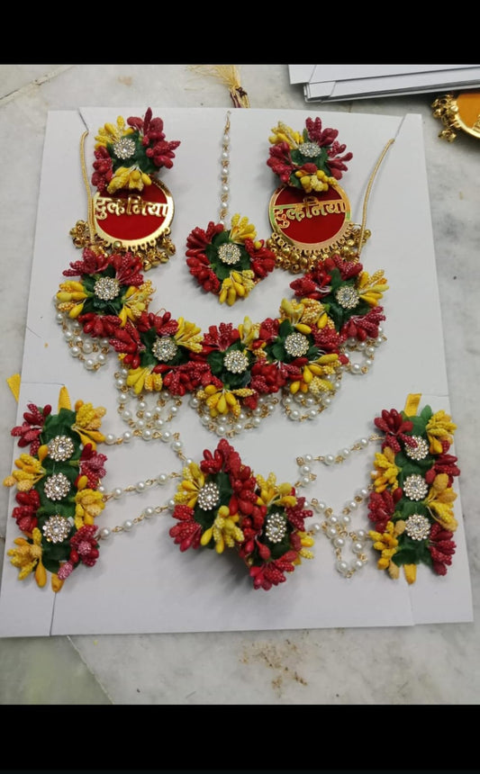 Flower Jewellery Set For Haldi (ONLY OF WHOLESALE)