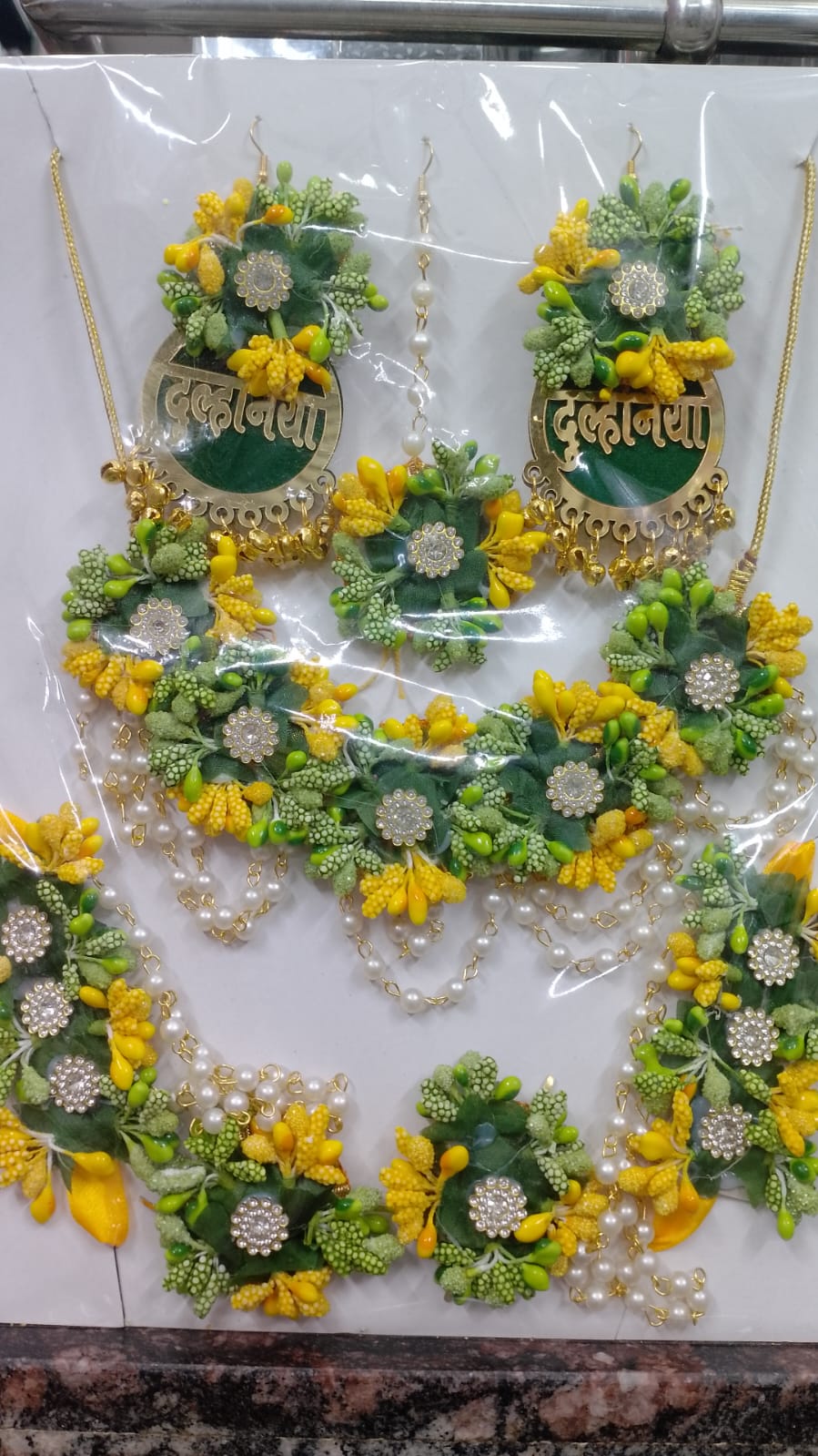 Flower Jewellery Set For Haldi (ONLY OF WHOLESALE)